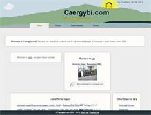 Tablet Screenshot of caergybi.com