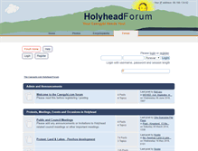 Tablet Screenshot of forum.caergybi.com